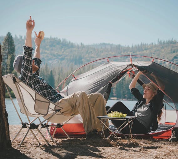 NNEOBA 2-Person Double-Layer Camping Tent Waterproof BackpackingGreen