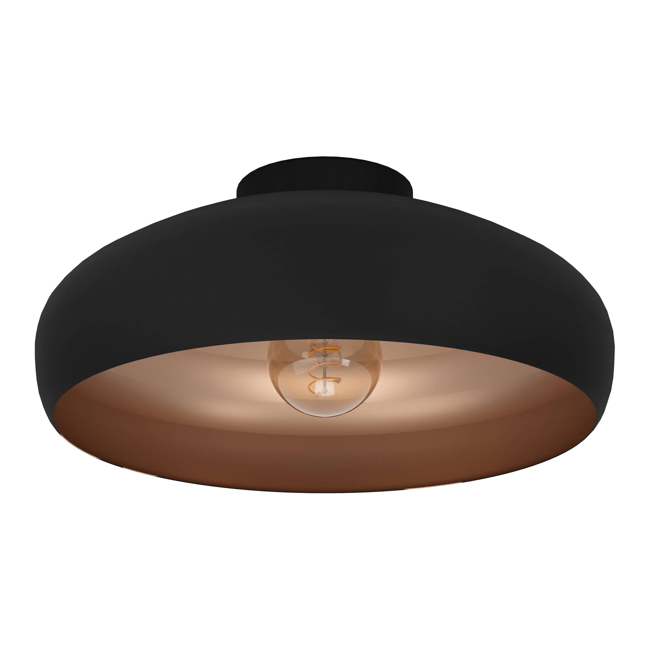 EGLO Mogano Plafondlamp Ø 40 cm - Zwart/Koper