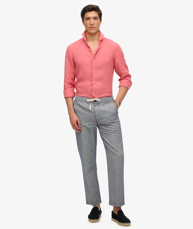 Embroidered Vacation Linen Shirt