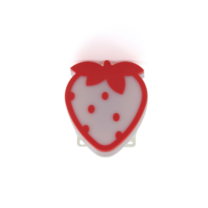 Veilleuse LED fraise sur batterie CHACON