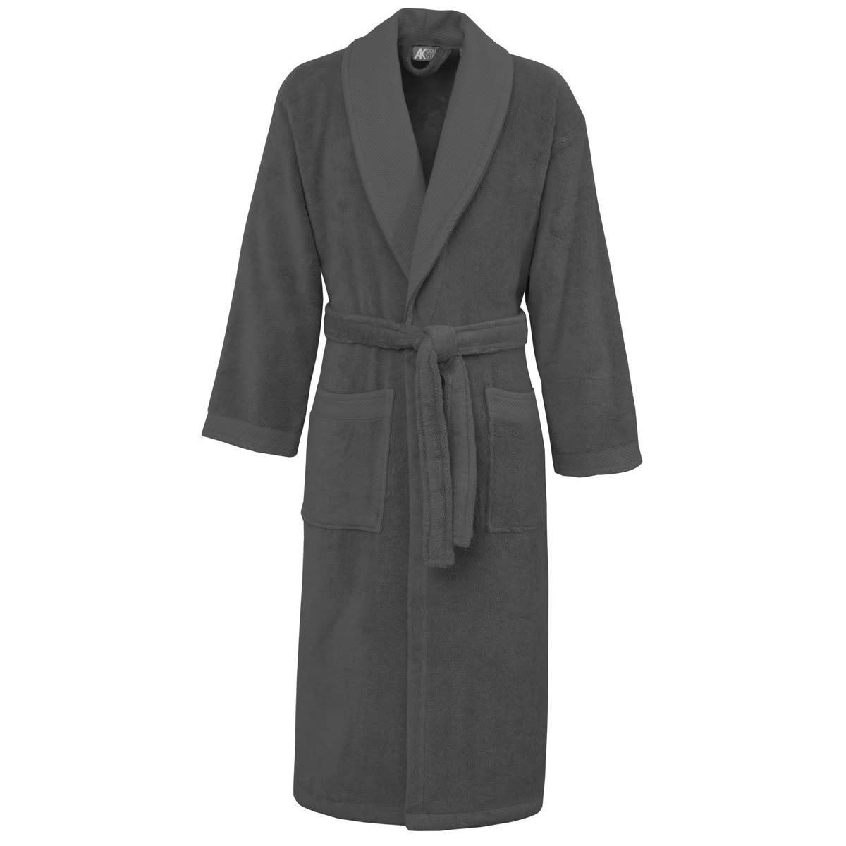 SENSOFT - Peignoir de bain mixte col châle Anthracite S