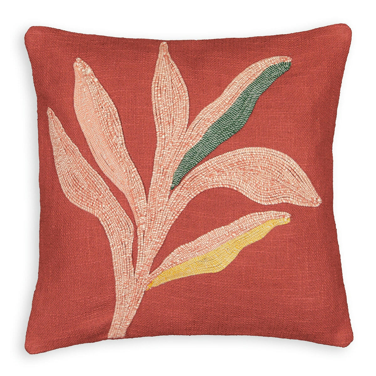 Housse de coussin coton brodé 40 x 40cm, Ulloma