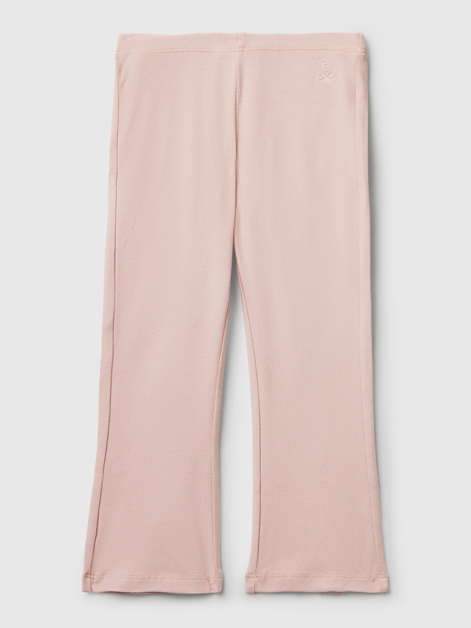 Flared leggings in stretch cotton