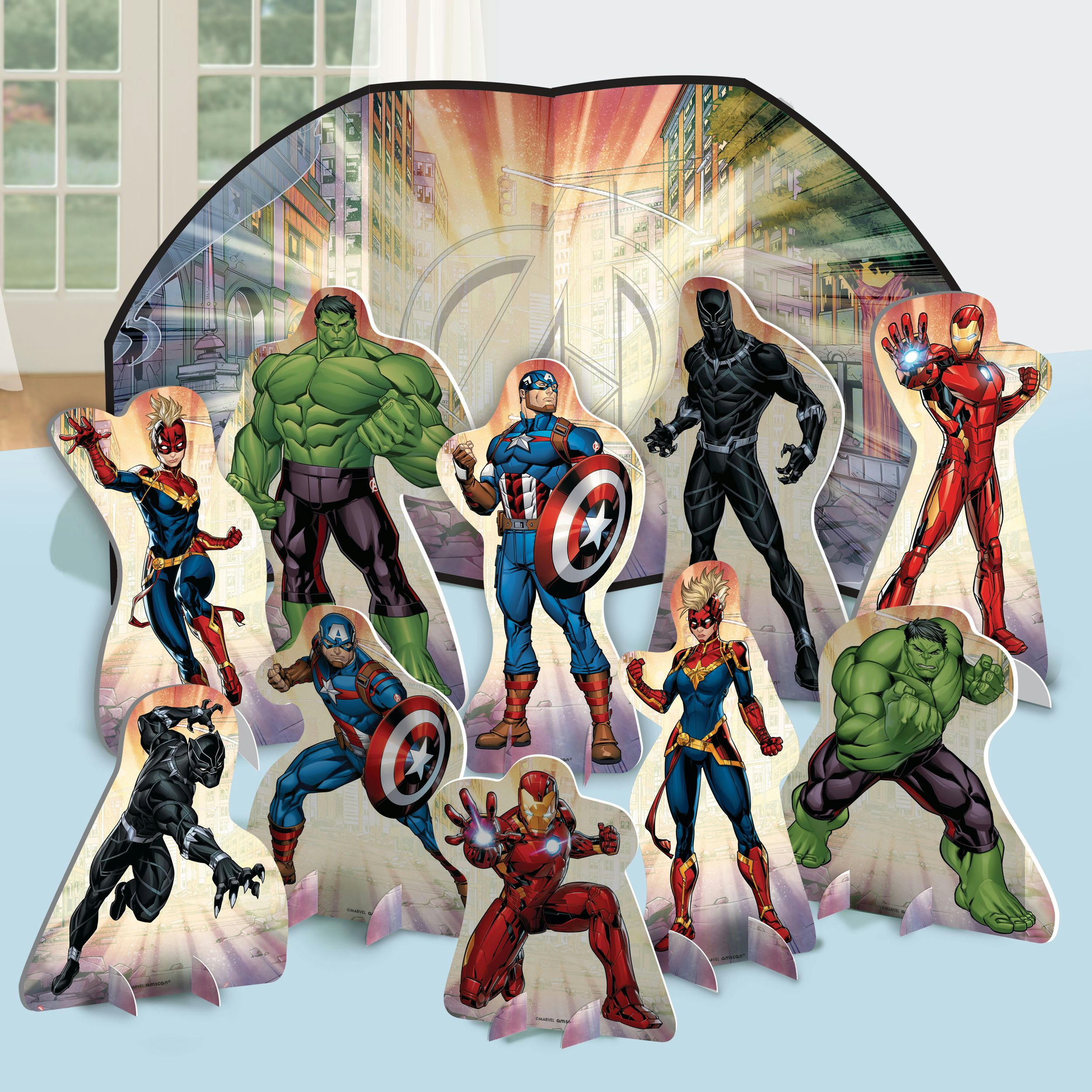 Marvel Powers Unite Birthday Party Table Decorating Kit, 11-pc