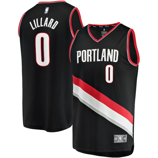 Damian Lillard Portland Trail Blazers  Youth Fast Break Replica Jersey - Black - Icon Edition