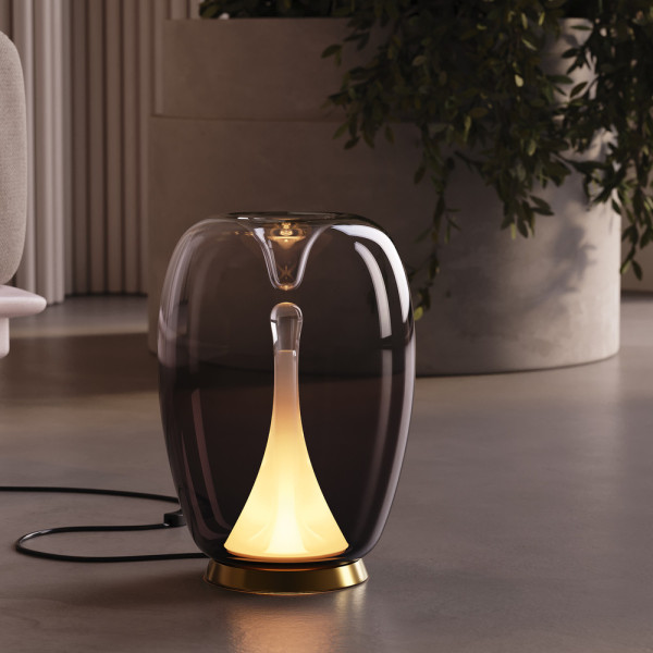 Lampa stołowa nocna Splash złoto-przezroczysty LED 9W wys:27,2cm Maytoni