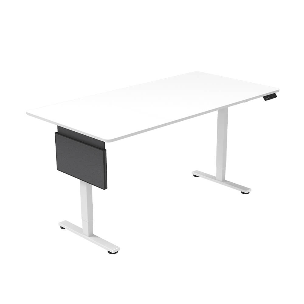 Home Deluxe In hoogte verstelbaar bureau incl. PC-houder wit 160 x 80 cm