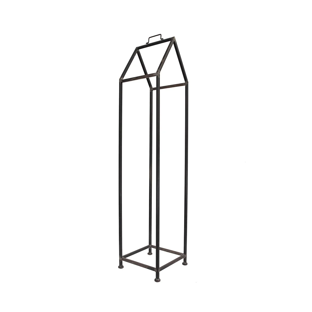 Metal House Shaped Fire Wood Holder with Handle