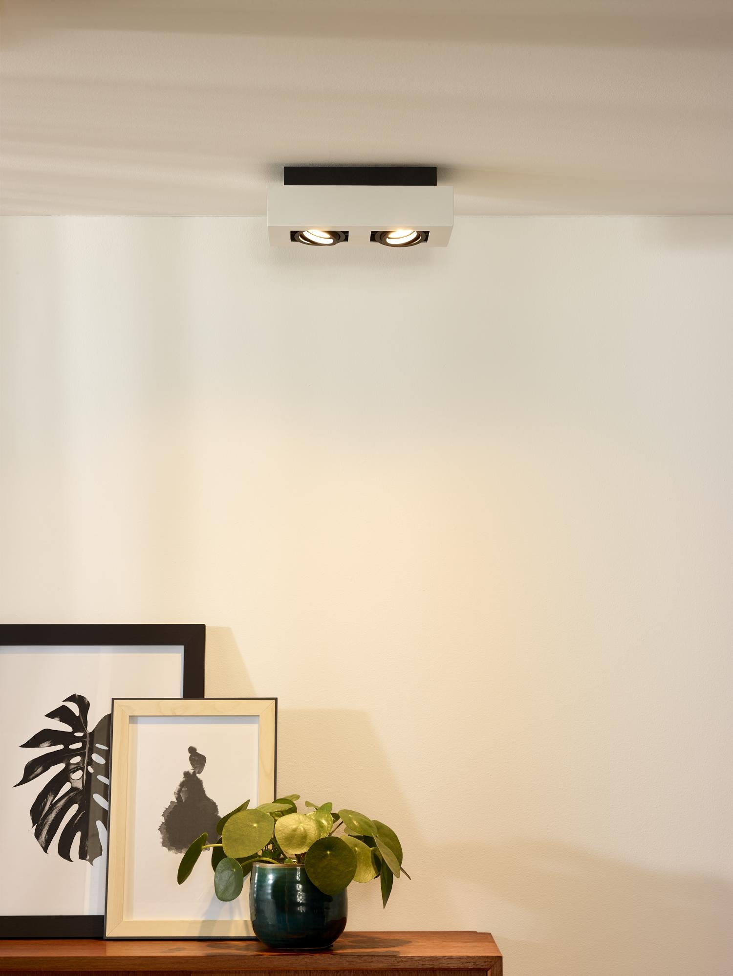Lucide plafondspot XIRAX - 2xGU10 - Wit