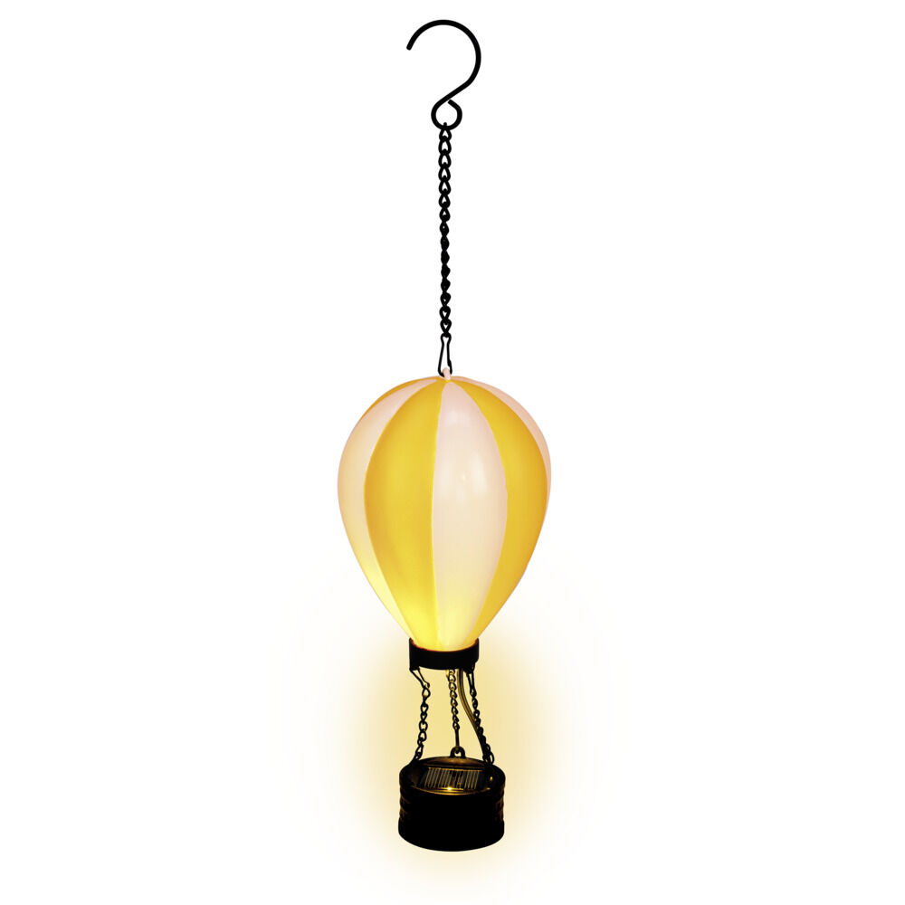 Lanterne solaire à suspendre mongolfière LED H36cm (3 modèles)