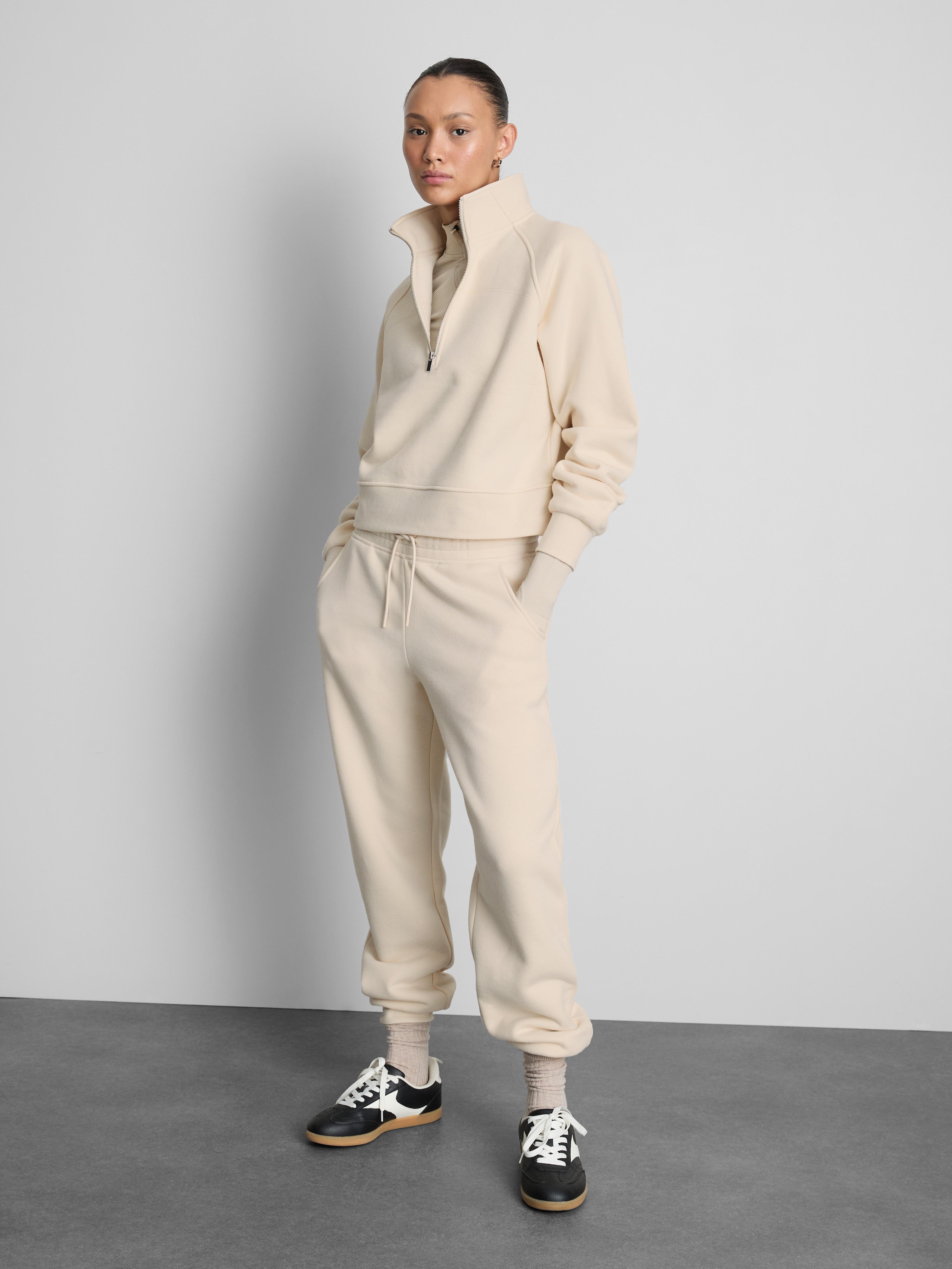 Cotton Blend Cuffed Joggers