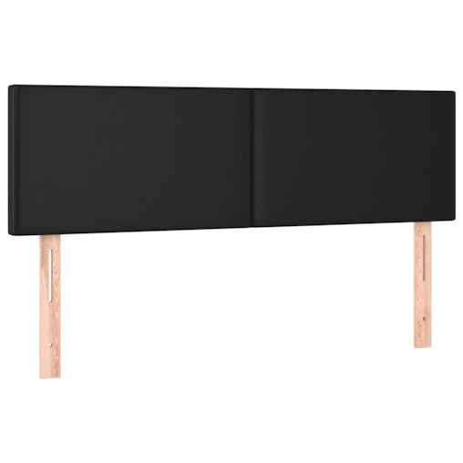 NNEVL Headboards 2 pcs Black 72x5x78/88 cm Faux Leather