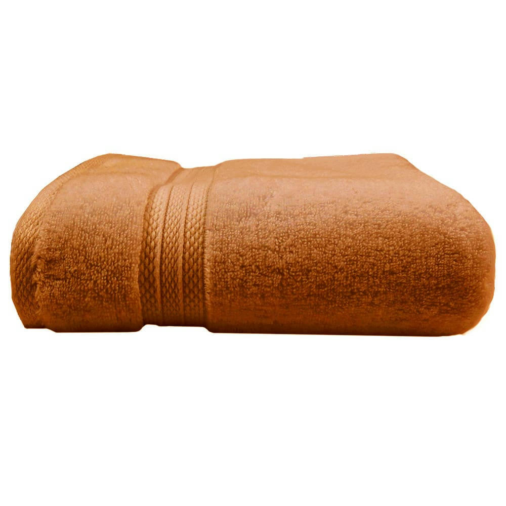 - Drap de douche  pur coton orange 70x140