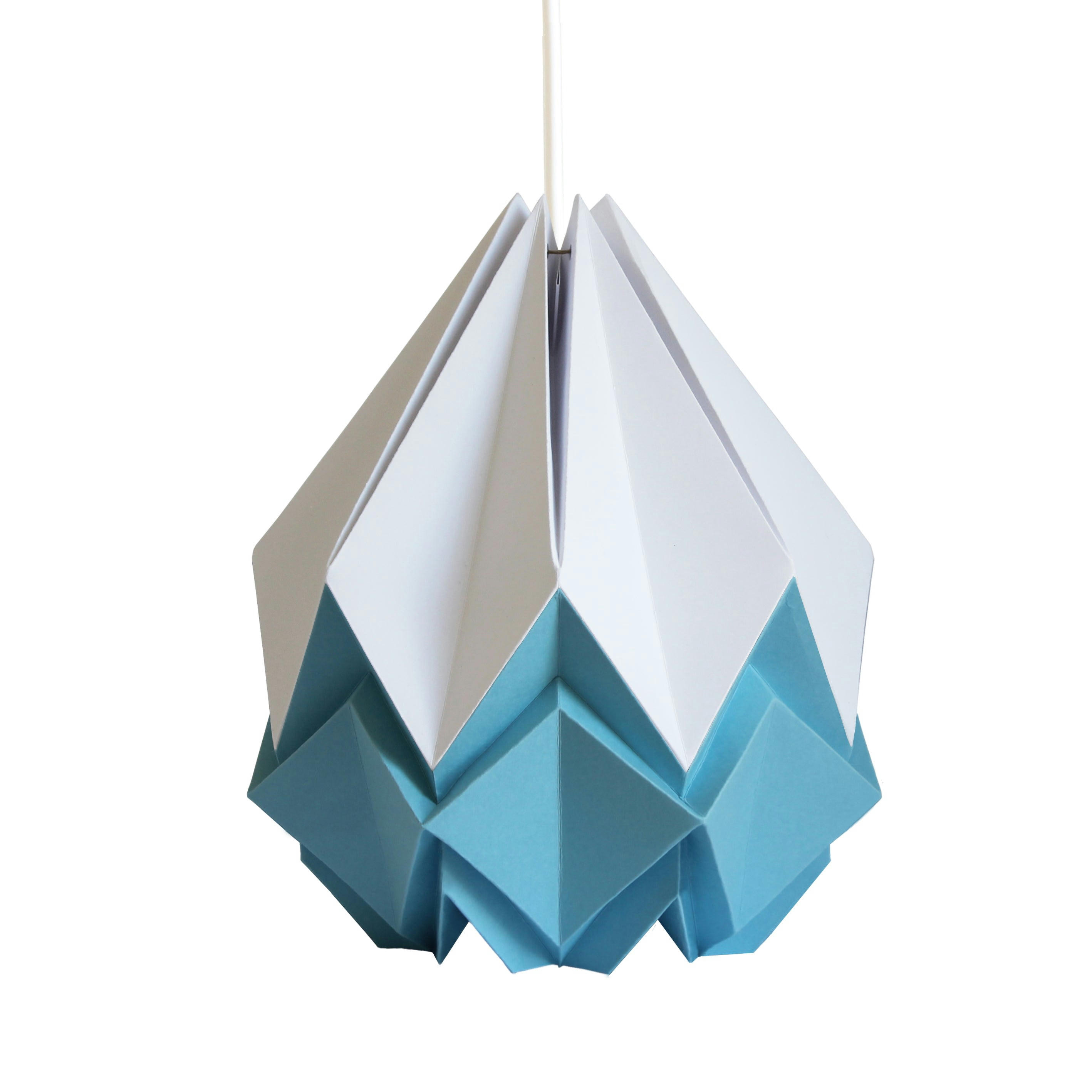 HANAHI - Suspension origami bicolore en papier taille XL