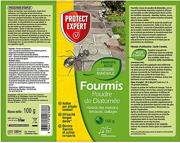 Anti fourmis Terre de diatomée Protect Expert