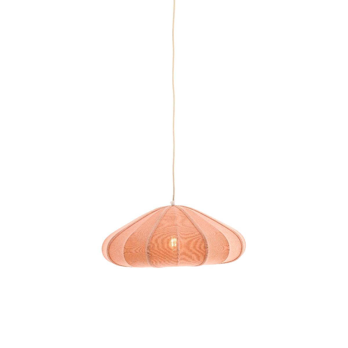 Light & Living - Cesano hanglamp ø50x20 cm - licht roze