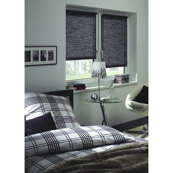 Rollo »EASYFIX«, black, polyester|papier