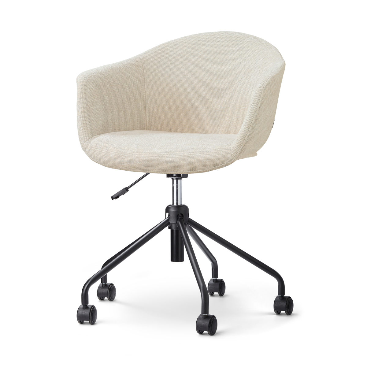 Nolon Nout-Otis Bureaustoel Cottonbeige - Zwart Onderstel