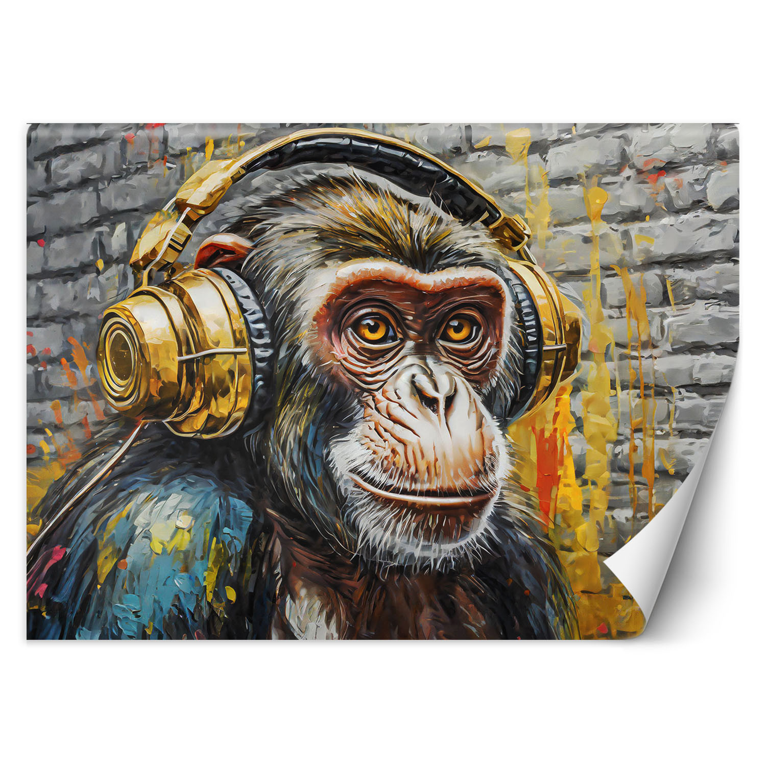 Feeby Fototapeta, Małpa DJ 150x105