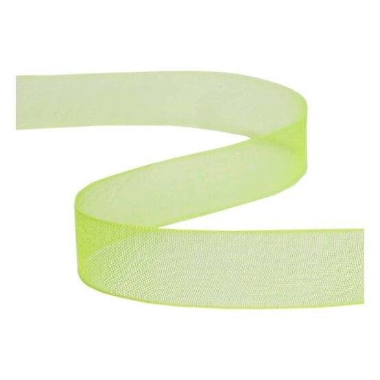 Lime Organdie Ribbon 12mm x 6m