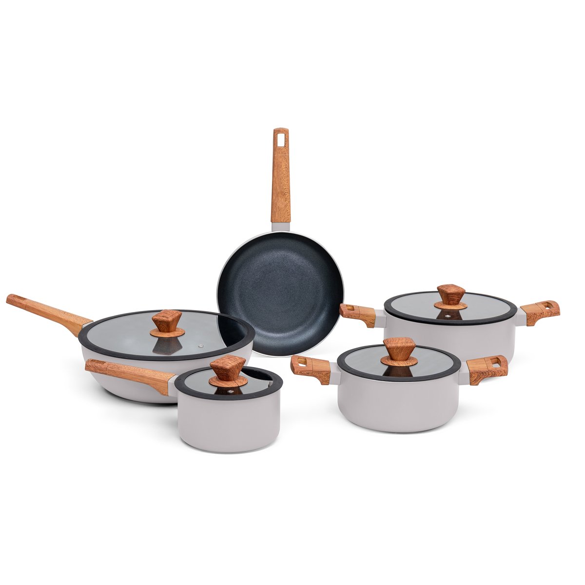 Trem de cozinha WILD cinza 5 peças