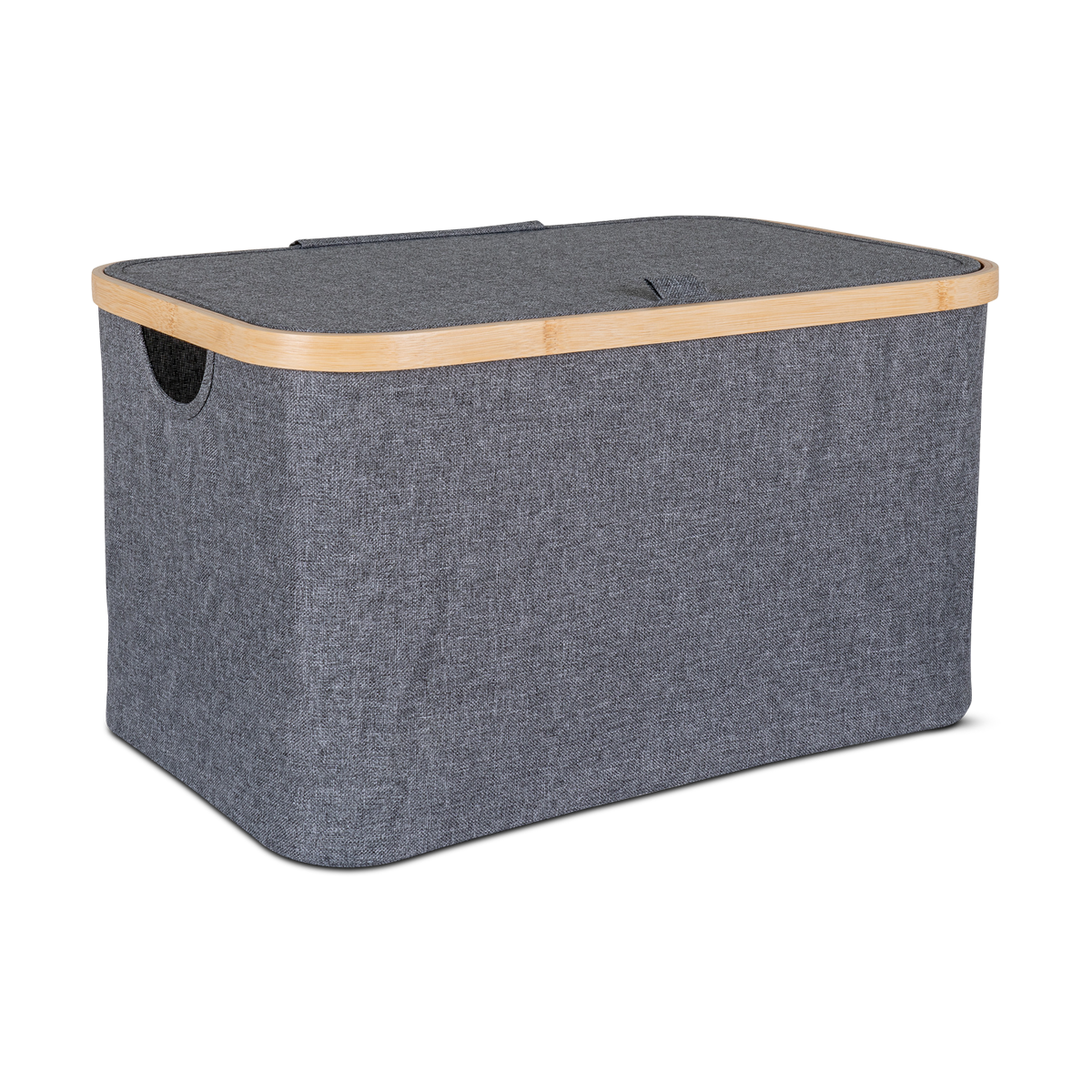 Artichok Wendy stoffen opbergmand donkergrijs - 30 x 45 cm