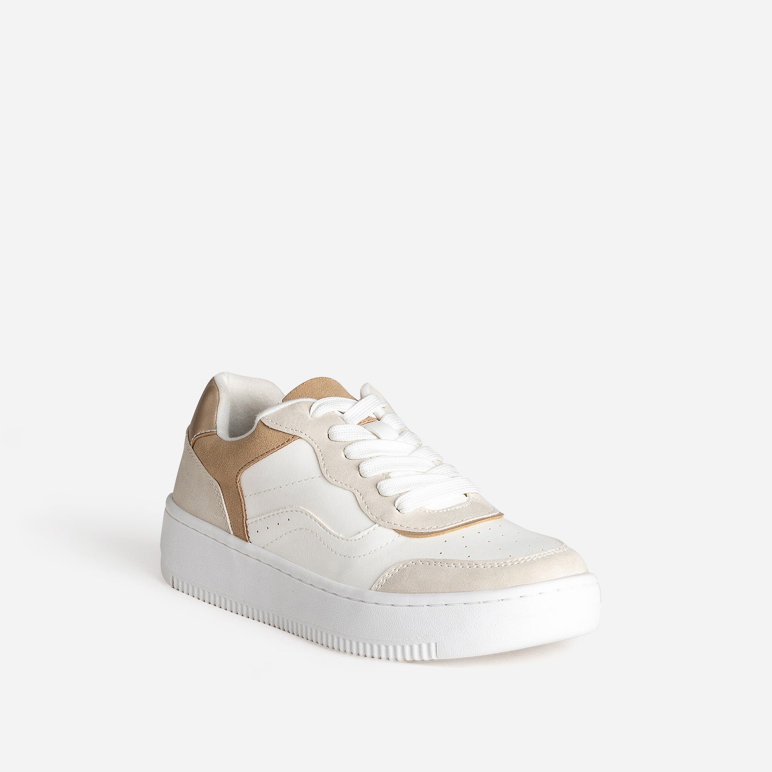 Tennis TEXTO blanc, gris, beige