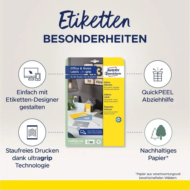 Etiketten 10er-Set Avery Zweckform