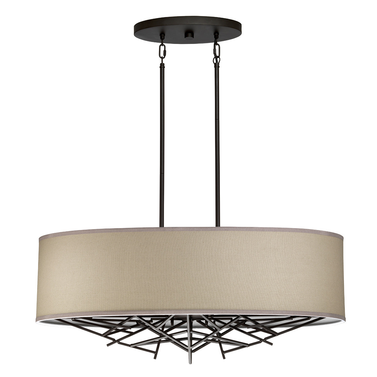 Lampa wisząca stary brąz Taiko 5xE27x60W wym: 143,3x80x31 cm Elstead