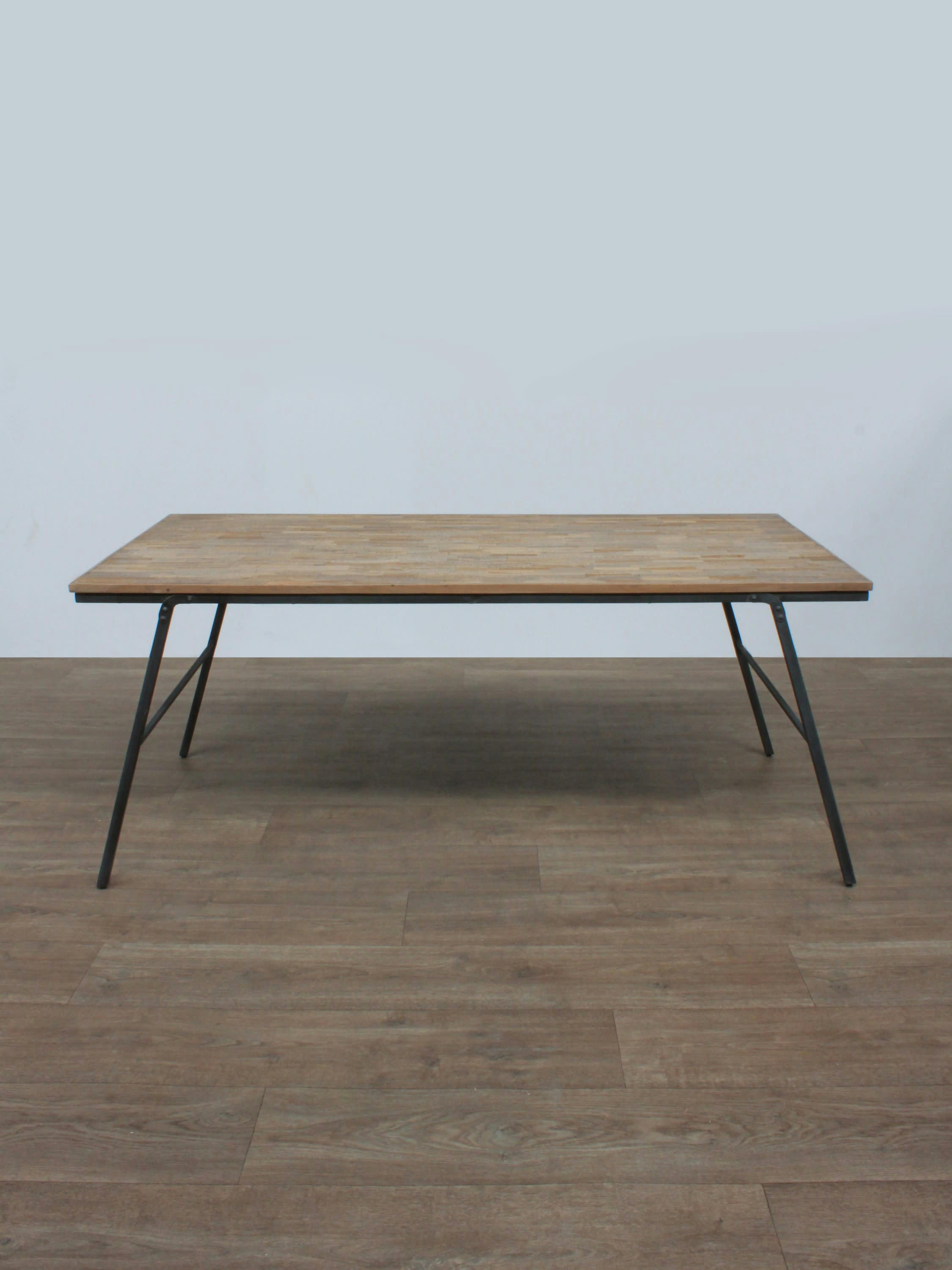 MARKET - Table en teck recyclé beige