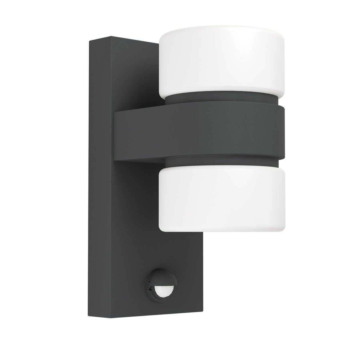EGLO wandlamp buiten Atollari - led - sensor - 23 cm - antraciet/wit