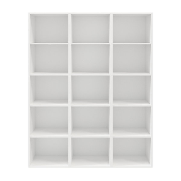 Etagère bibliothèque blanche GoodHome Atomia H. 187,5 x L. 150 x P. 35 cm