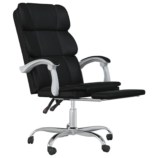 NNEVL Reclining Office Chair Black Faux Leather