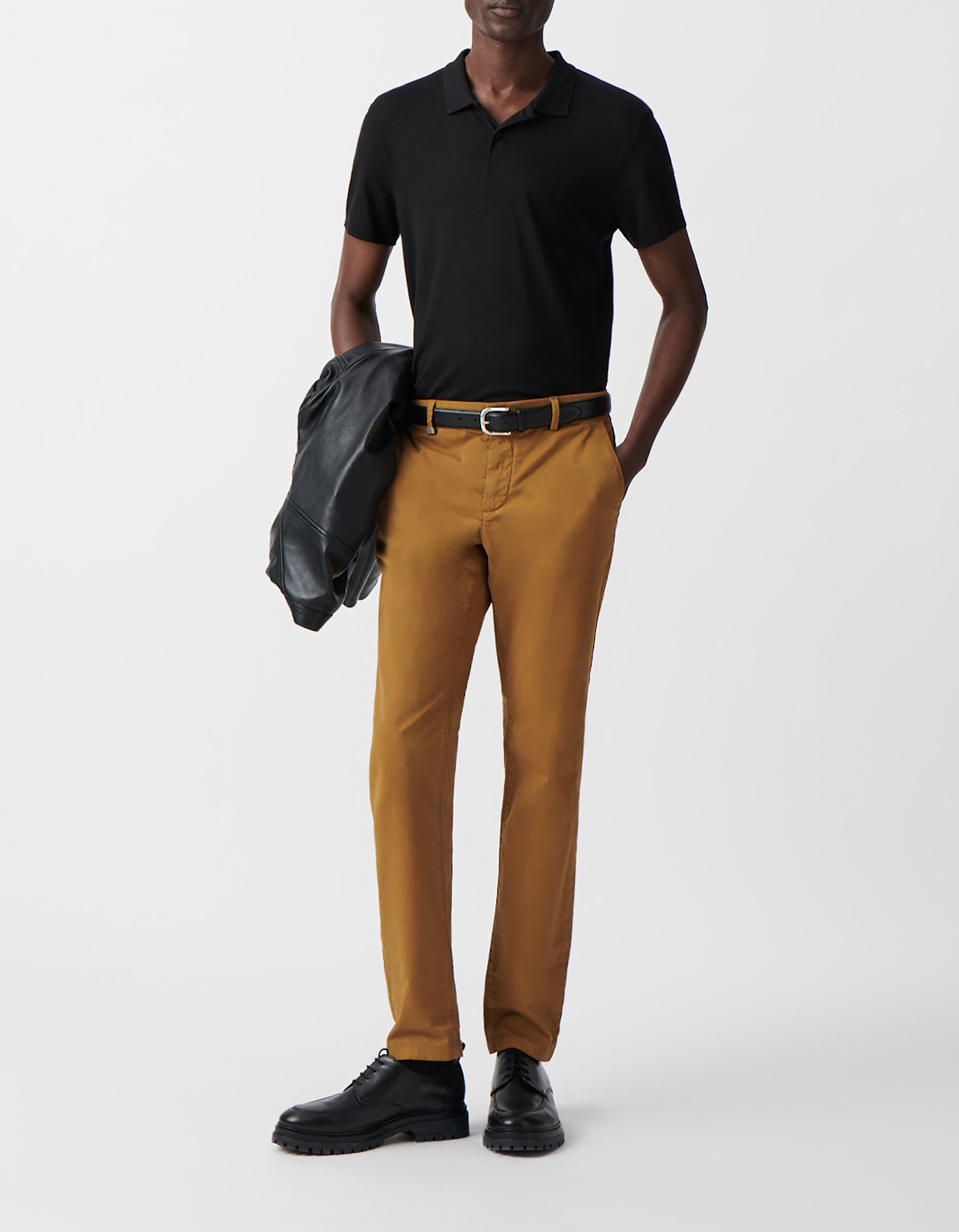 Pantalon CHINO SLIM safran Homme