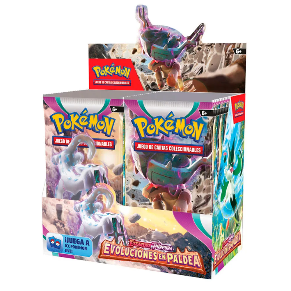 Pokemon Trading Card Game Scarlet & Violet Paldea Evolved Booster Box trading cards 36 pack spanish