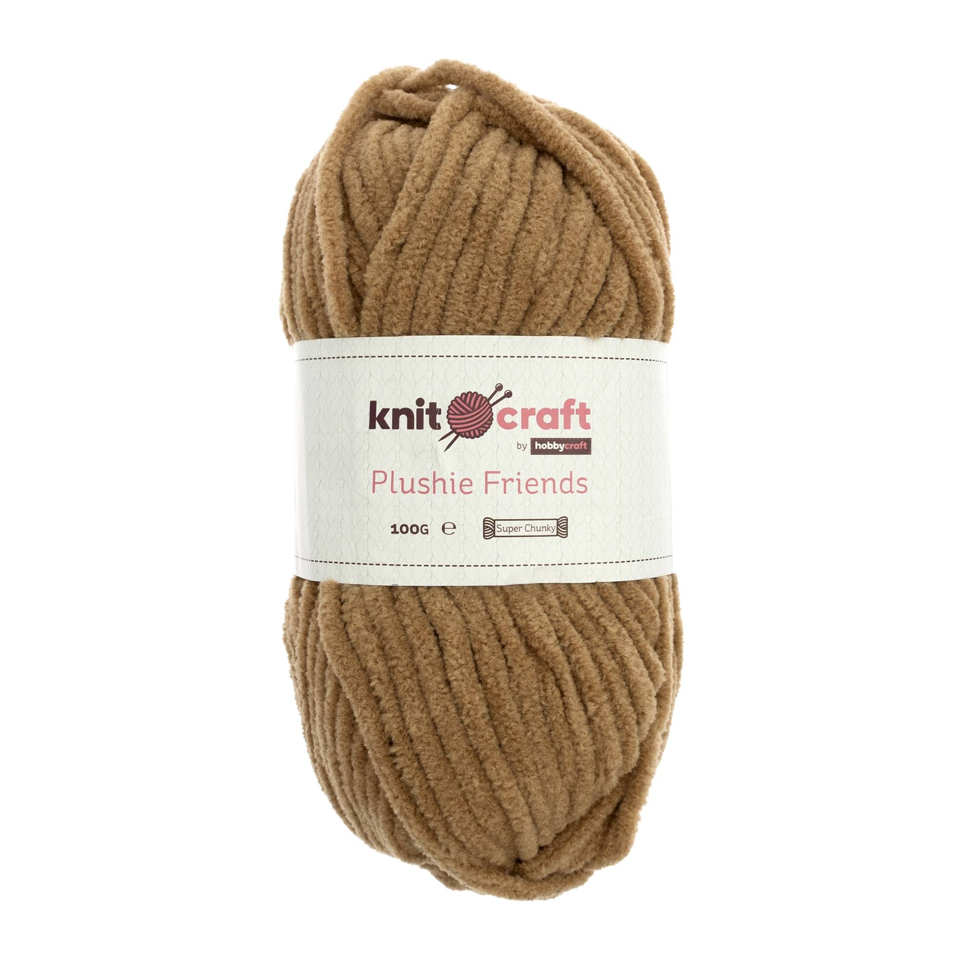 Knitcraft Brown Plushie Friends Yarn 100g