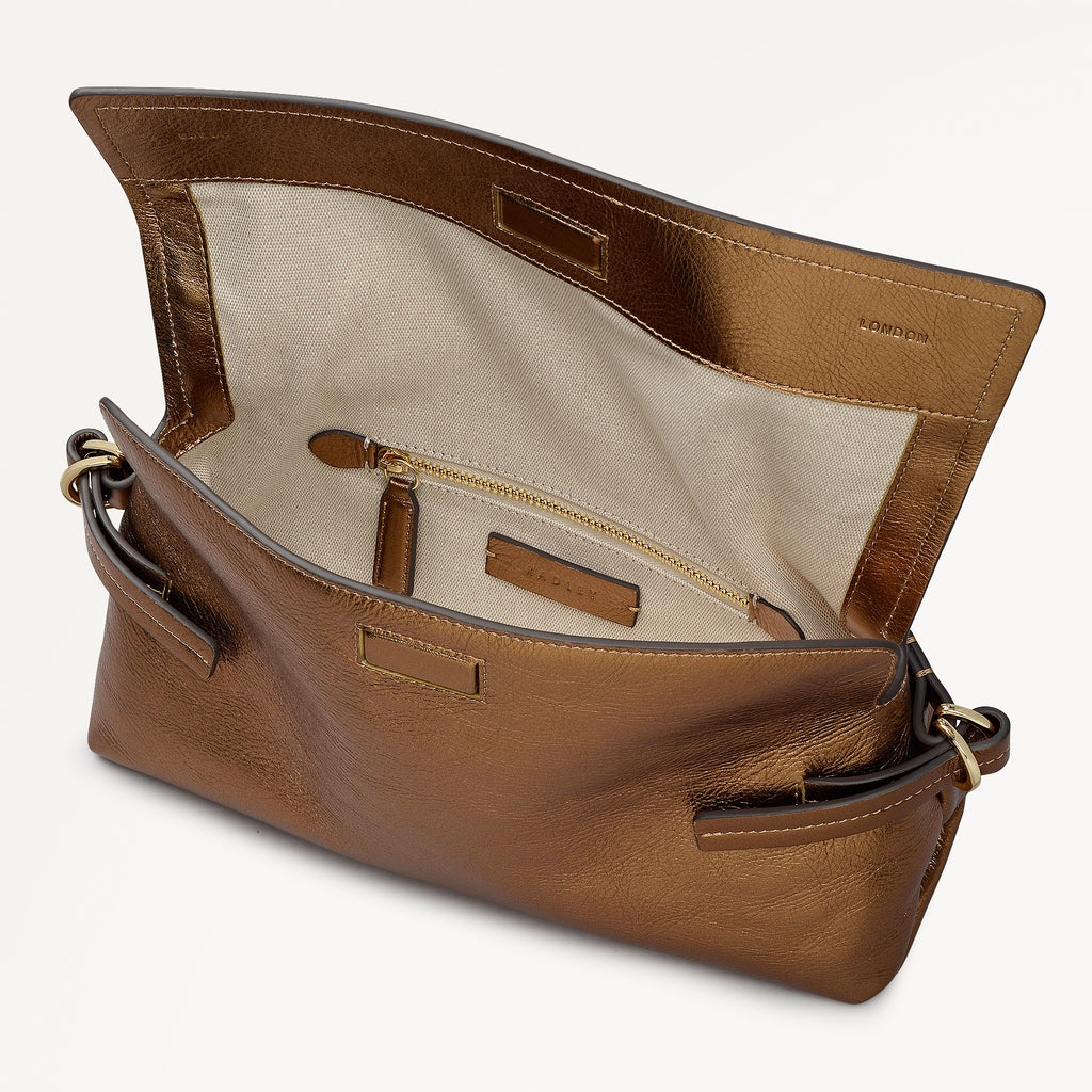 Fleet Street - Medium Flapover Clutch Bag