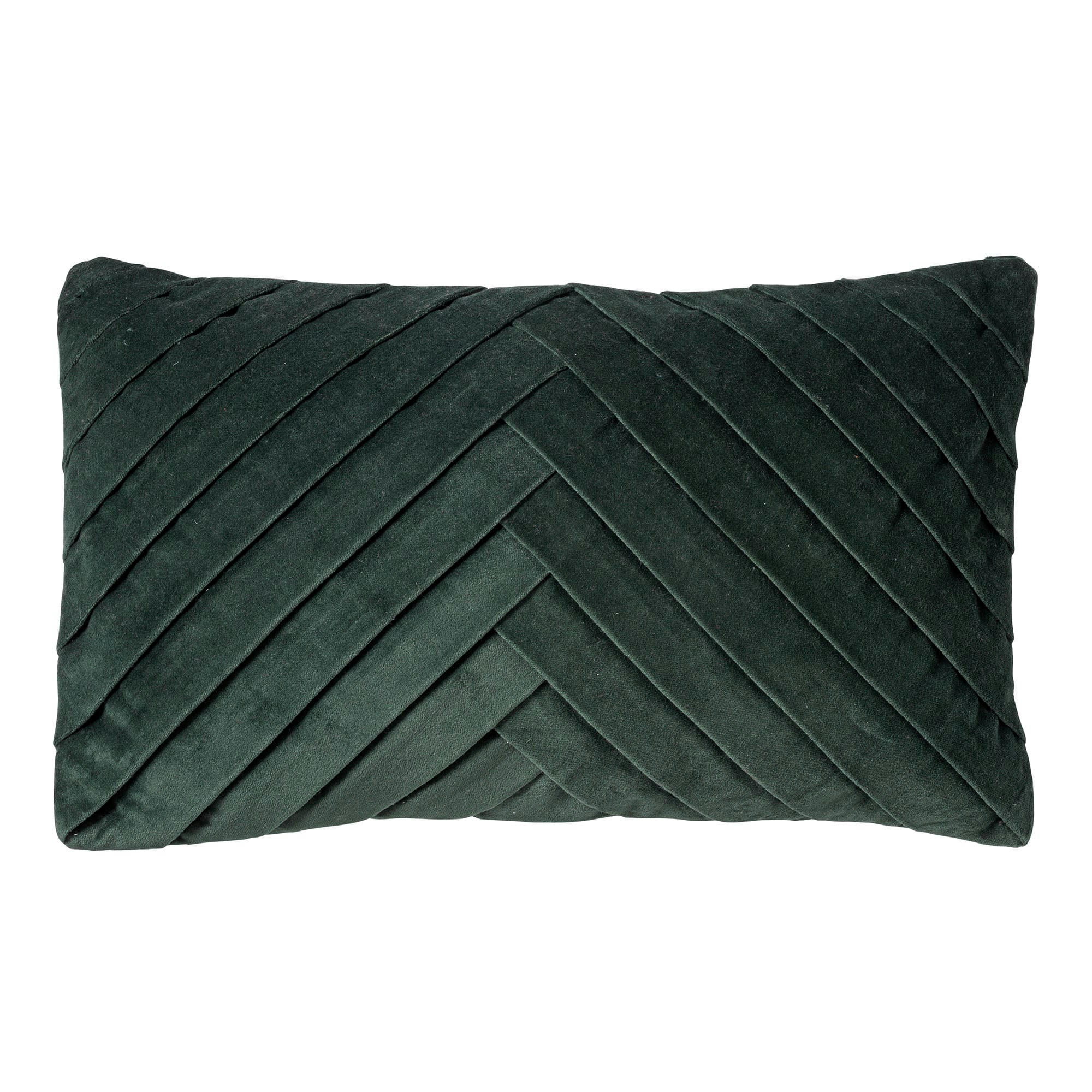 FEMM - Coussin - vert en velours 30x50 cm uni