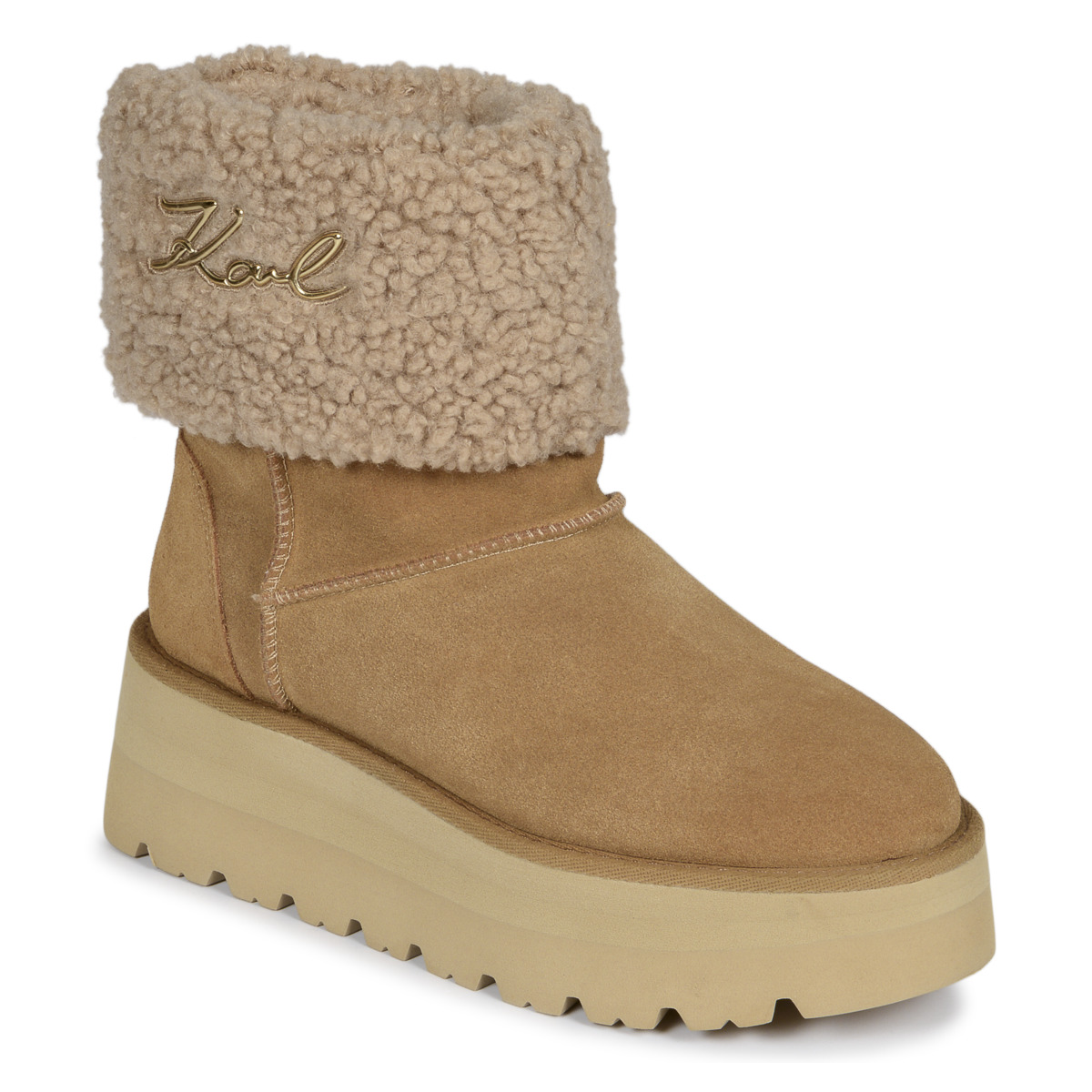 Karl Lagerfeld - SKYLAR Signia Kollar Mid Boot - Camel