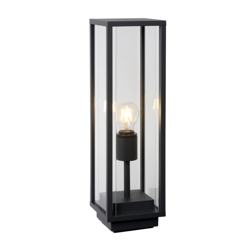 Potelet Claire anthracite E27 60 W LUCIDE