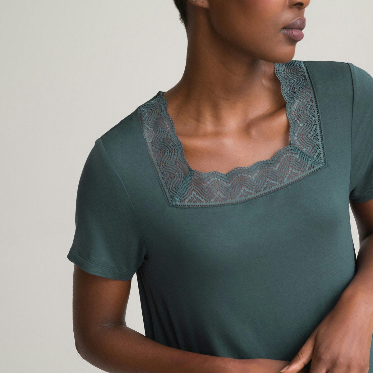 Chemise de nuit manches courtes