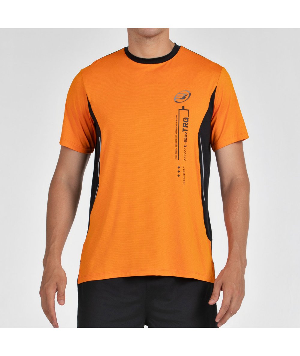 CAMISETA BULLPADEL BECERRE NARANJA TEJ.BICOLOR