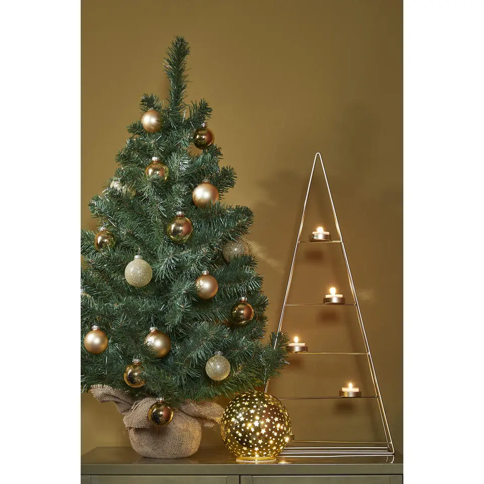 Triumph Tree Alpine Kunstkerstboom in Jute - H60 x &Oslash;51 cm - Groen