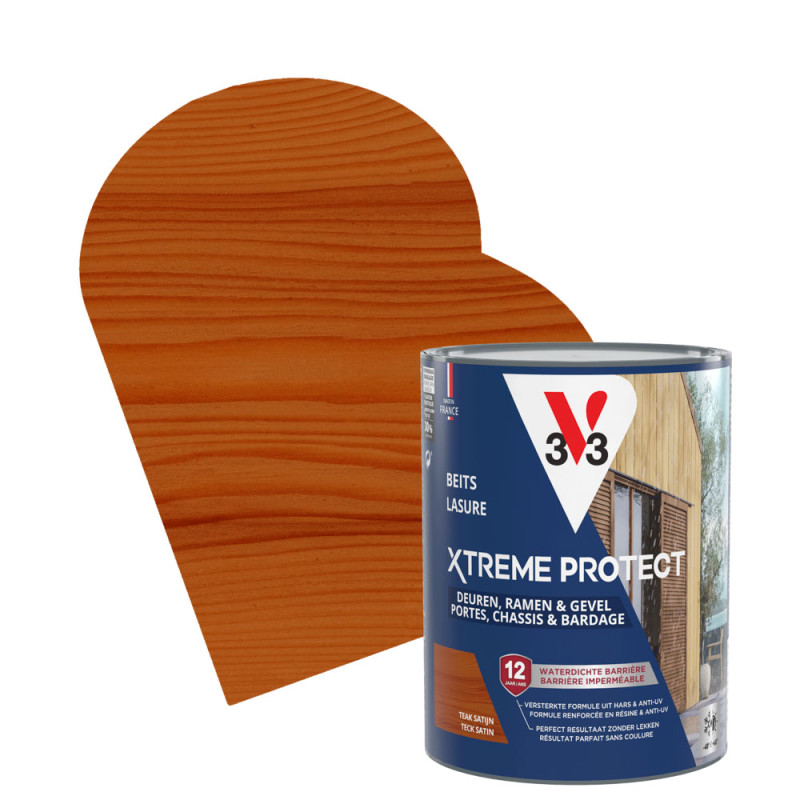 Lasure pour bois Xtreme Protect teck 0,75 L V33