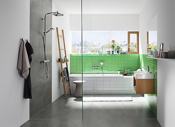 Crochet simple chromé Hansgrohe Logis Universal
