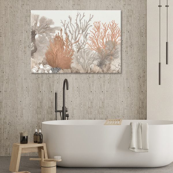 Feeby Obraz beżowy Boho - Rośliny morskie 60x40