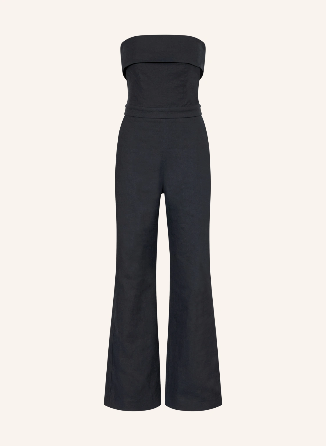ba&sh Off-Shoulder-Jumpsuit CENELIA mit Leinen