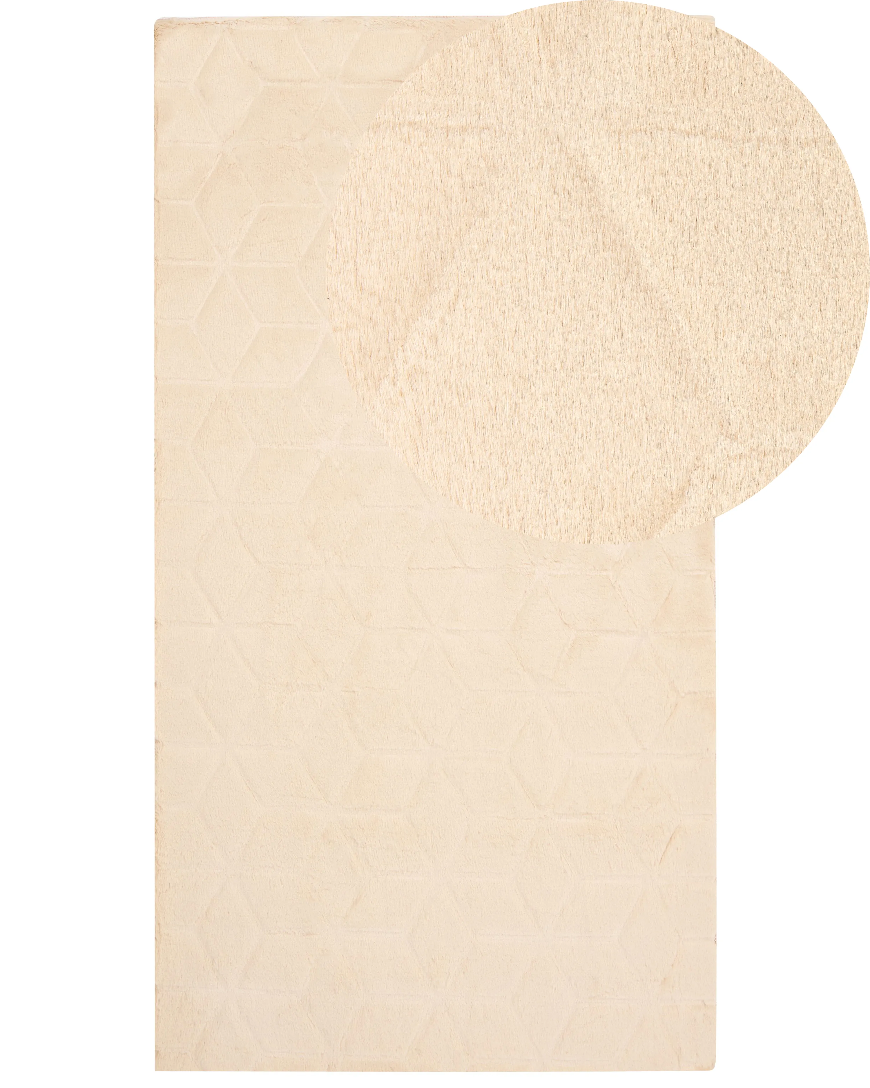 Faux Fur Rug THATTA Beige 160 x 230 cm