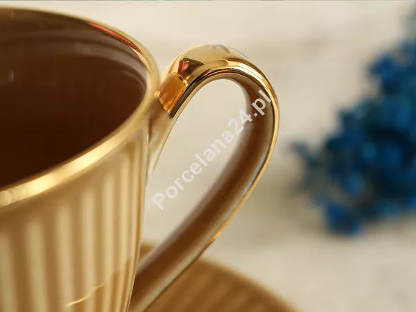 Filiżanka ze spodkiem 0,25 L / 15 cm Chodzież - Dalia Topaz GZ03