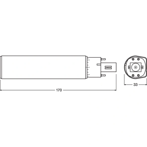 LED-Leuchtmittel »OSRAM DULUX LED D/E HF & AC MAINS«, 10 W, G24q-3, warmweiß